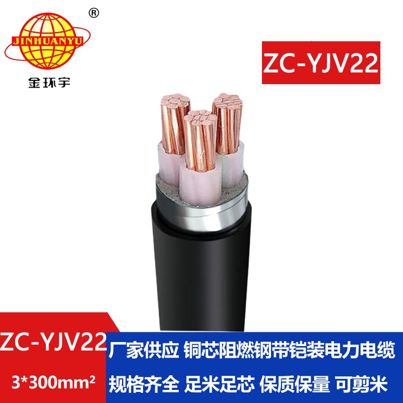 金環(huán)宇電纜 yjv22電纜報(bào)價(jià)ZC-YJV22 3X300平方 阻燃電